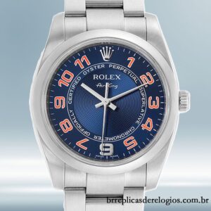 Rolex Air-king masculino 36mm 114200BLAO Automático mostrador azul