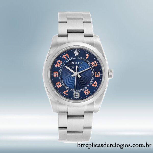 Rolex Air-king masculino 36mm 114200BLAO Automático mostrador azul - Image 2