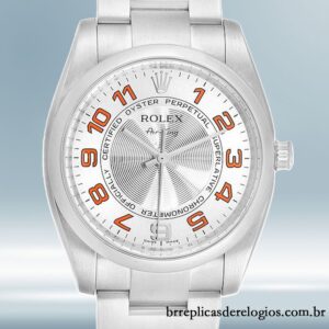 Rolex Air-king masculino 36mm 114200SAO Automático Tom prata