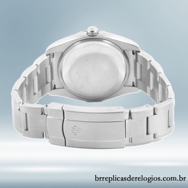 Rolex Air-king masculino 36mm 114200SAO Automático Tom prata - Imagem 4