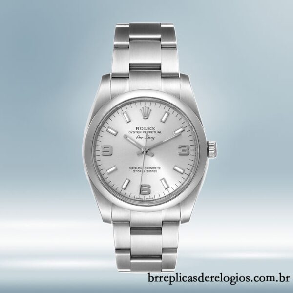 Rolex Air-king masculino 114200SSO 36mm Automático Tom prata - Image 2