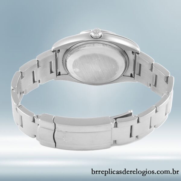 Rolex Air-king masculino 114210SSO 36mm Mostrador Prateado - Image 4