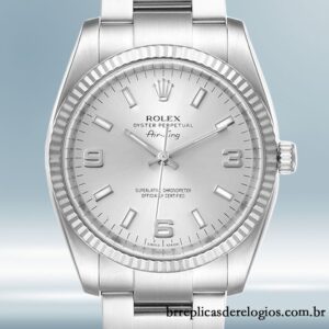 Rolex Air-king masculino 36mm 114234SSO Tom prata