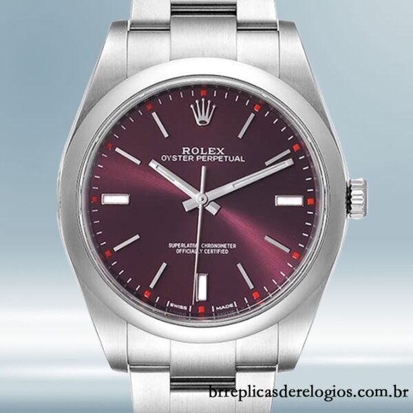 Rolex Oyster Perpetual m114300-0002 Unissex 41mm pulseira de ostra Tom prata