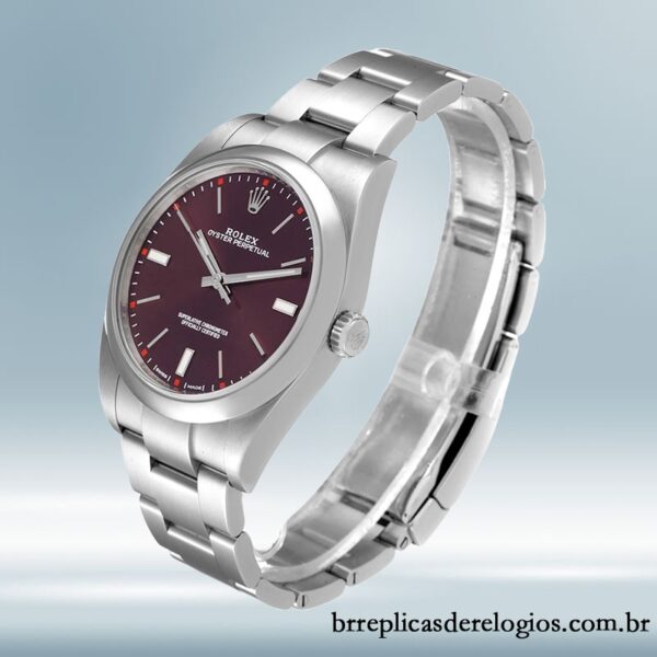 Rolex Oyster Perpetual m114300-0002 Unissex 41mm pulseira de ostra Tom prata - Image 3