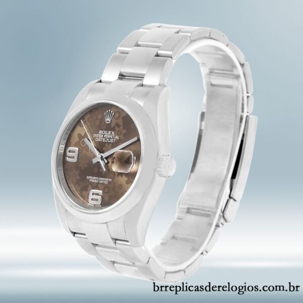 Rolex Datejust masculino 36mm 116200BFAO Tom prata Automático - Image 3