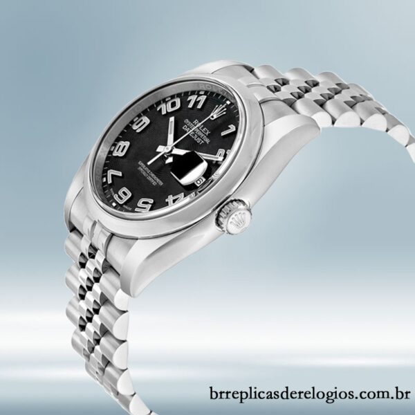 Rolex Datejust masculino 36mm 116200BKCAJ Tom prata Mostrador concêntrico preto - Image 3