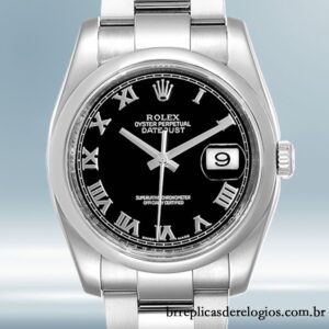Rolex Datejust 36mm masculino 116200BKRO mostrador preto Automático