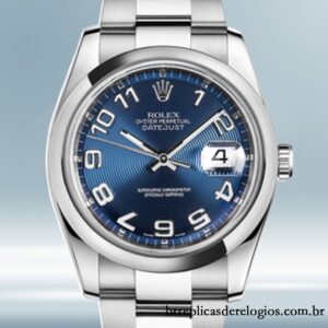 Rolex Datejust 36mm masculino 116200BLCAO Automático pulseira de ostra