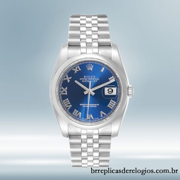 Rolex Datejust 36mm 116200BLRJ masculino Tom prata - Image 2