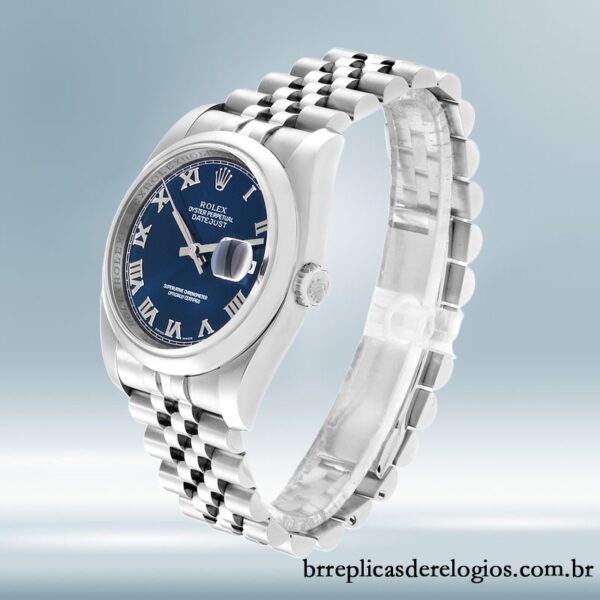 Rolex Datejust 36mm 116200BLRJ masculino Tom prata - Image 3
