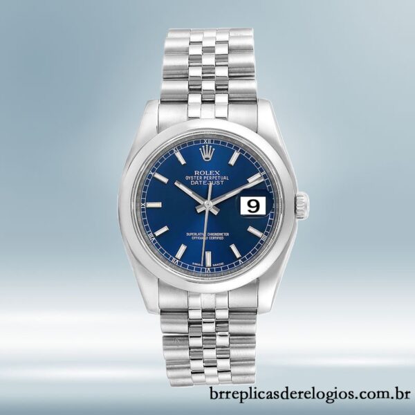 Rolex Datejust masculino 36mm 116200BLSJ Automático Pulseira do Jubileu - Image 2
