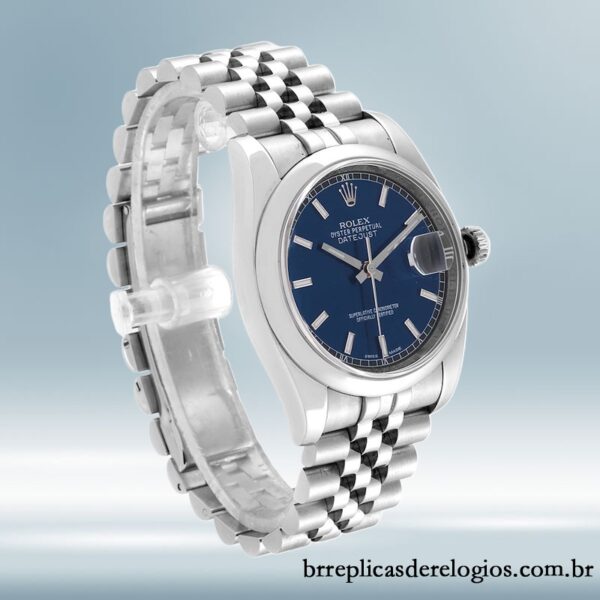 Rolex Datejust masculino 36mm 116200BLSJ Automático Pulseira do Jubileu - Image 3