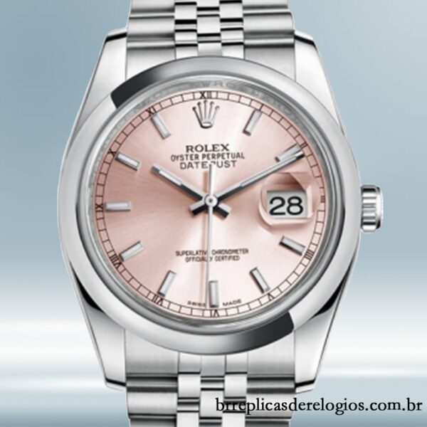 Rolex Datejust masculino 36mm 116200PSJ Tom prata Automático