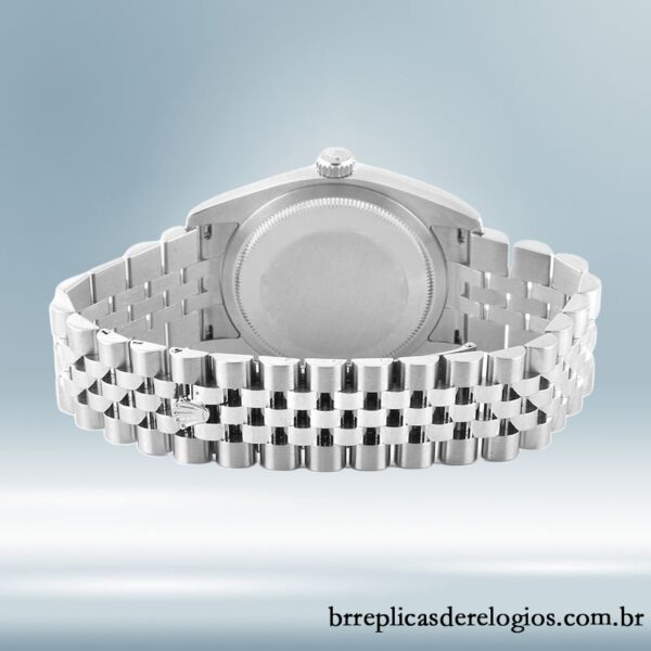 Rolex Datejust 116200SFAJ 36mm masculino Pulseira Mostrador floral prateado - Image 4