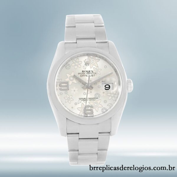 Rolex Datejust 116200SFAO 36mm masculino Mostrador floral prateado Automático - Image 2