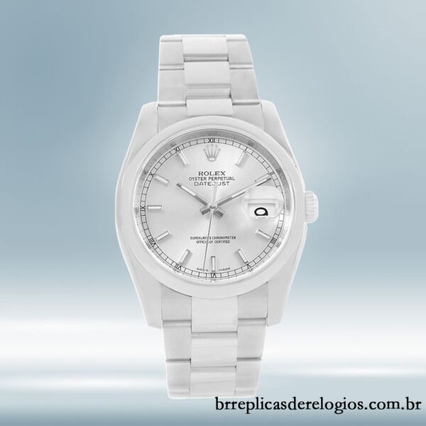 Rolex Datejust 116200SSO 36mm masculino Tom prata Automático - Image 2