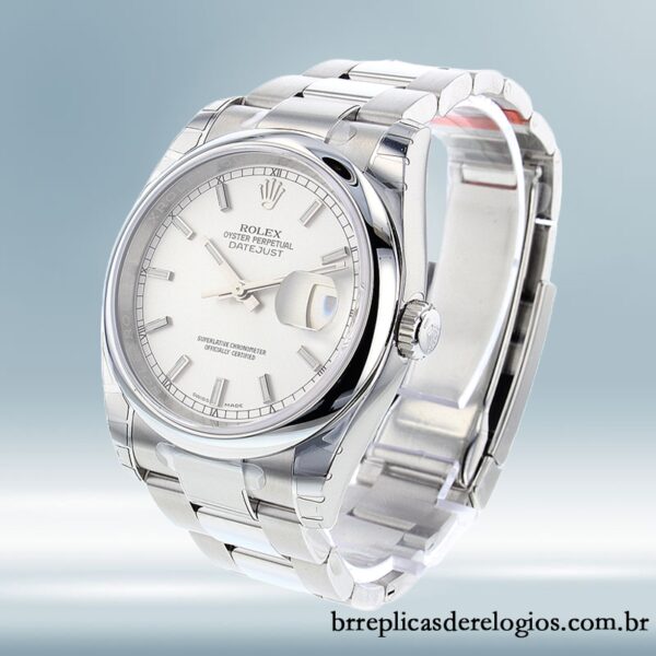 Rolex Datejust 116200SSO 36mm masculino Tom prata Automático - Image 3