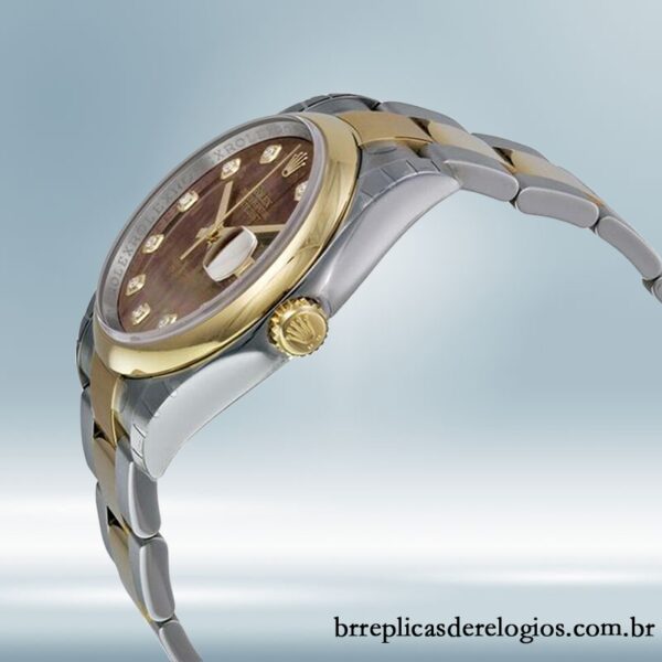 Rolex Datejust 116203BKMDO masculino 36mm Mostrador Preto Madrepérola - Image 3