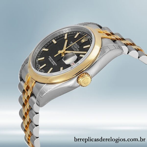 Rolex Datejust 116203BKSJ 36mm masculino Tom prata Automático - Image 3