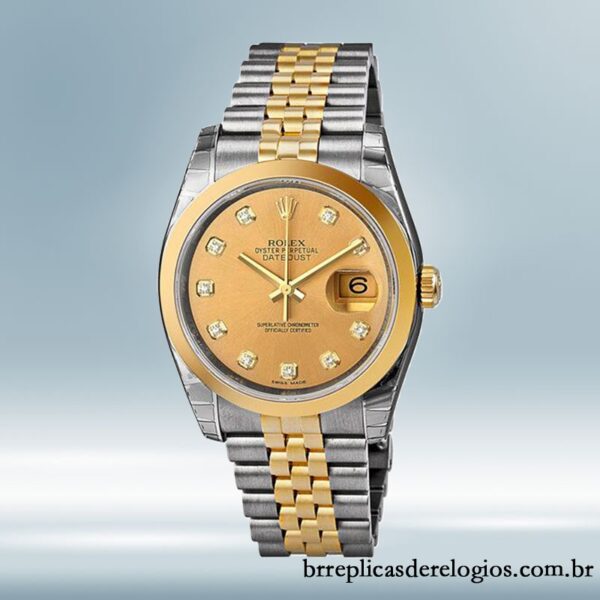 Rolex Datejust masculino 36mm 116203CDJ Tom prata Automático - Image 2