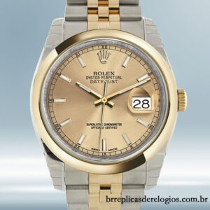 Rolex Datejust 36mm masculino 116203CSJ Automático Pulseira do Jubileu