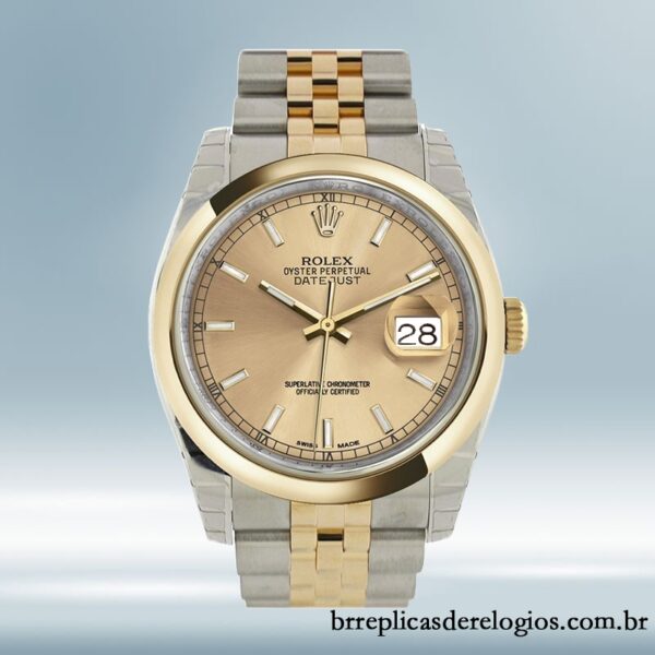 Rolex Datejust 36mm masculino 116203CSJ Automático Pulseira do Jubileu - Imagem 2
