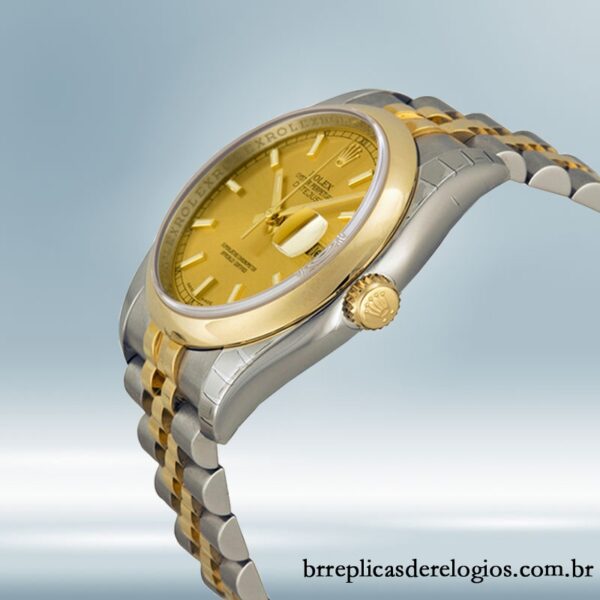 Rolex Datejust 36mm masculino 116203CSJ Automático Pulseira do Jubileu - Imagem 3