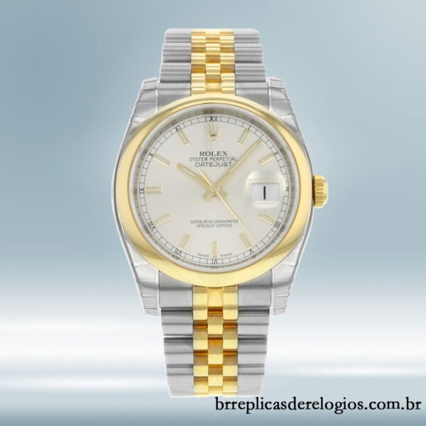 Rolex Datejust masculino 36mm 116203SSJ Mostrador Prateado Automático - Image 2