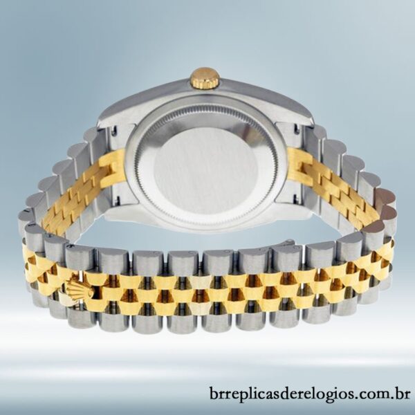 Rolex Datejust masculino 36mm 116203-0144 Pulseira do Jubileu mostrador branco - Imagem 4