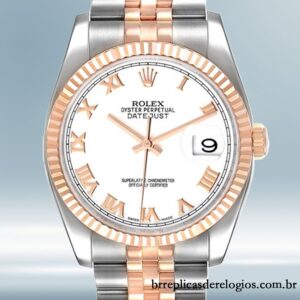 Rolex Datejust 116231 36mm masculino mostrador branco