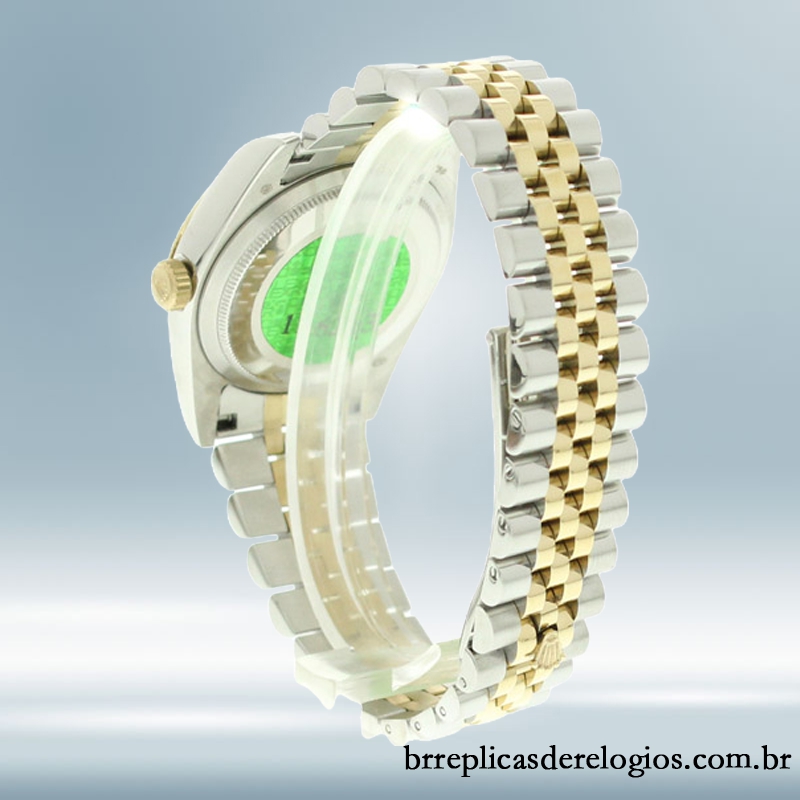 Rolex Datejust 116233-0208 masculino 36mm mostrador preto Tom prata - Imagem 4