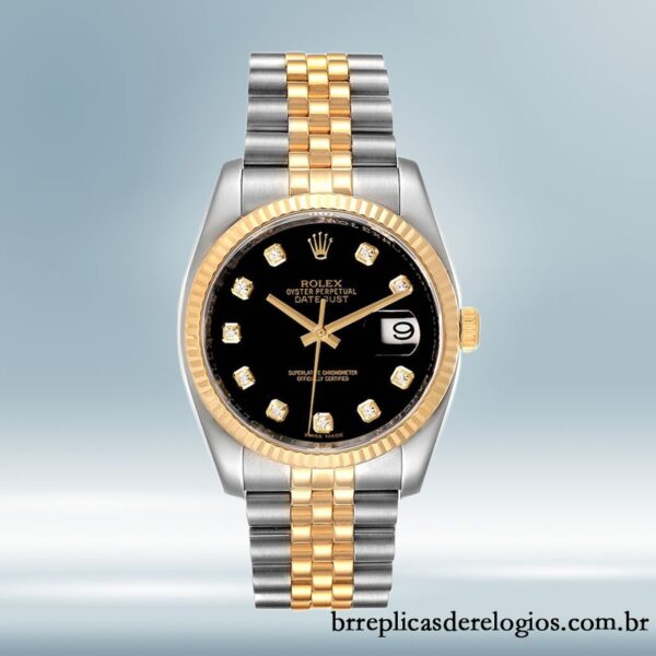 Rolex Datejust 36mm masculino 116233BKDJ mostrador preto - Image 2