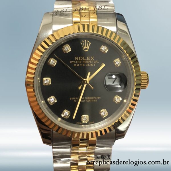Rolex Datejust 36mm masculino 116233BKDJ mostrador preto - Image 5