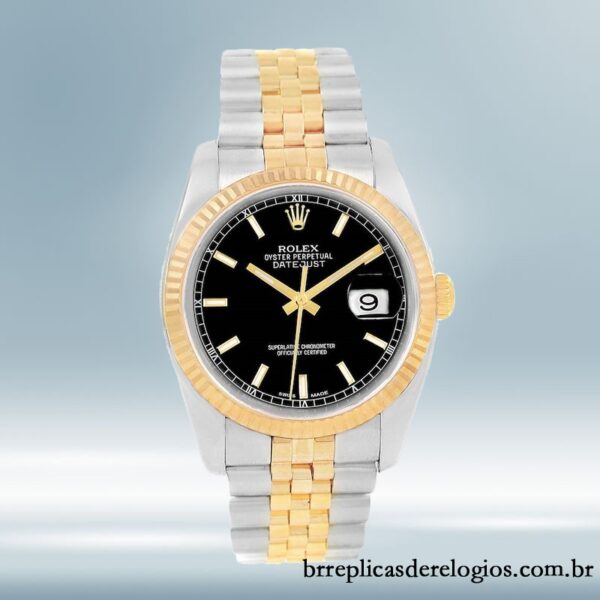 Rolex Datejust 116233BKSJ masculino 36mm Pulseira mostrador preto - Imagem 2