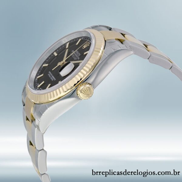 Rolex Datejust 36mm 116233BKSO masculino Tom prata - Image 3