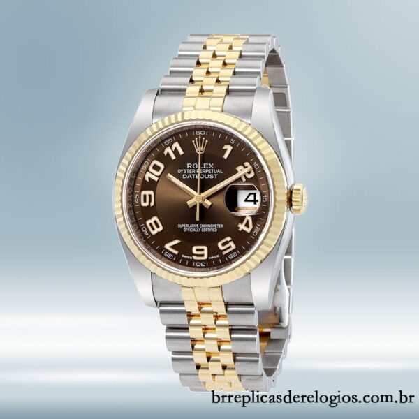 Rolex Datejust masculino 116233BRAJ 36mm Tom prata - Image 2