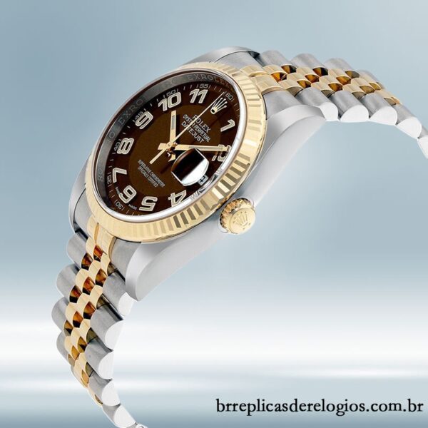 Rolex Datejust masculino 116233BRAJ 36mm Tom prata - Image 3