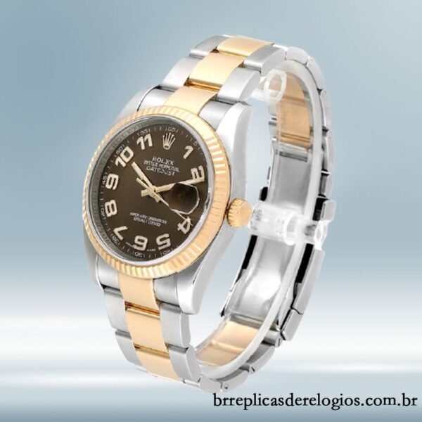 Rolex Datejust 116233BRAO masculino 36mm pulseira de ostra Mostrador Marrom - Image 3