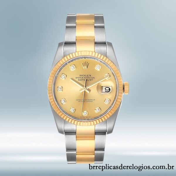 Rolex Datejust masculino 116233CDO 36mm pulseira de ostra Tom prata - Image 2