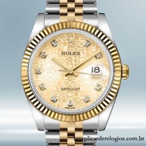 Rolex Datejust 116233CJDJ masculino 36mm Tom prata mostrador preto