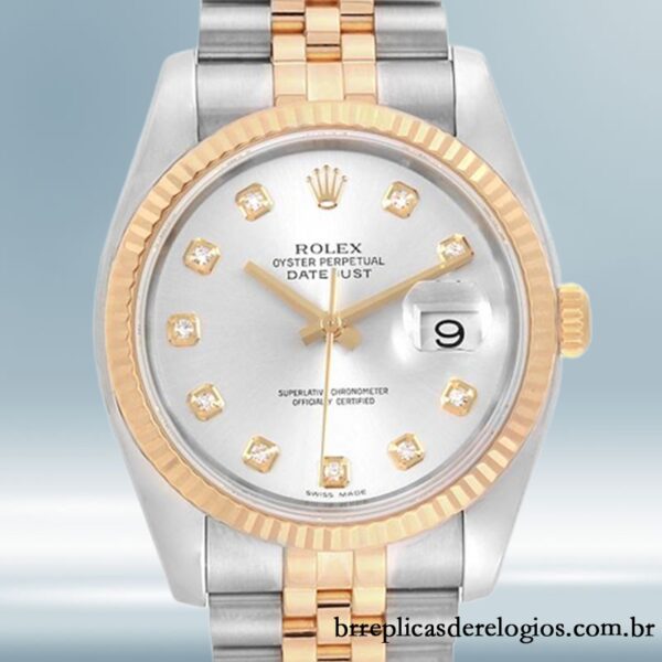 Rolex Datejust masculino 36mm 116233SDJ Pulseira do Jubileu