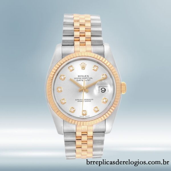 Rolex Datejust masculino 36mm 116233SDJ Pulseira do Jubileu - Image 2