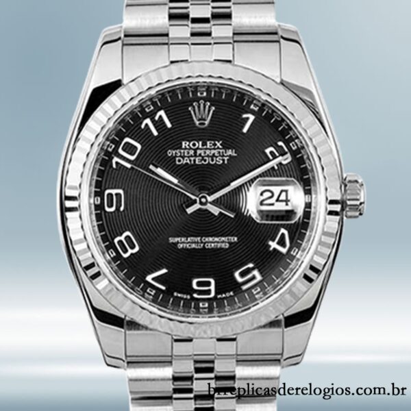 Rolex Datejust 36mm masculino 116234BKCAJ Automático Pulseira
