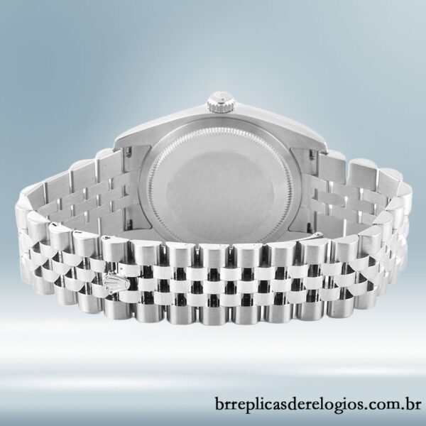 Rolex Datejust 36mm masculino 116234BKMDJ Tom prata Mostrador Madrepérola - Imagem 4
