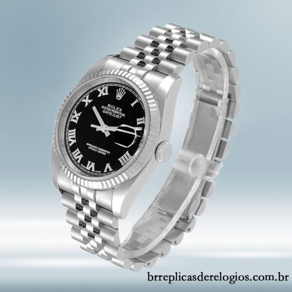 Rolex Datejust 116234BKRJ masculino 36mm mostrador preto - Image 3