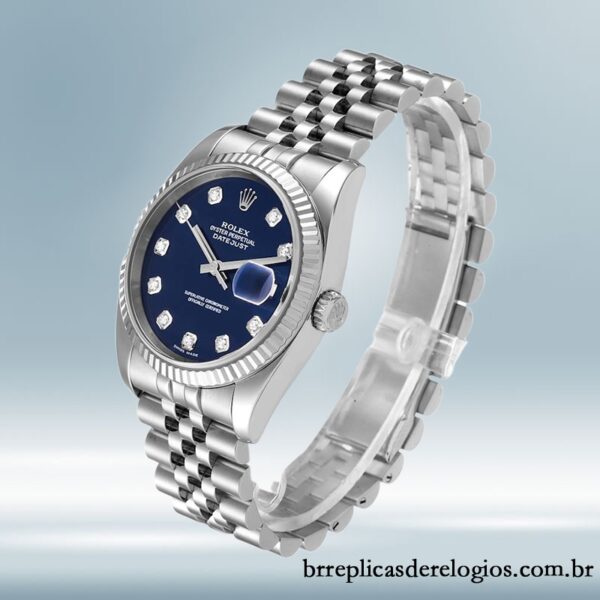 Rolex Datejust masculino 116234BLDJ 36mm Tom prata - Image 3