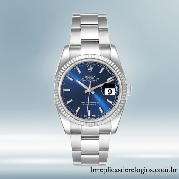 Rolex Datejust 36mm 116234BLSO masculino mostrador azul pulseira de ostra - Image 2
