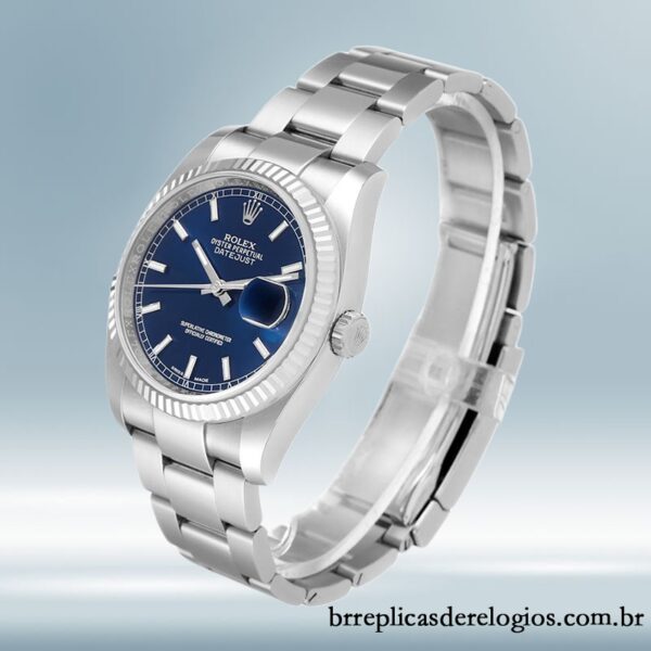 Rolex Datejust 36mm 116234BLSO masculino mostrador azul pulseira de ostra - Image 3