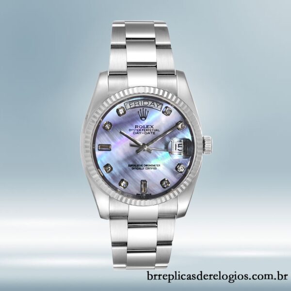 Rolex Datejust masculino 36mm 116234 Tom prata pulseira de ostra - Image 2